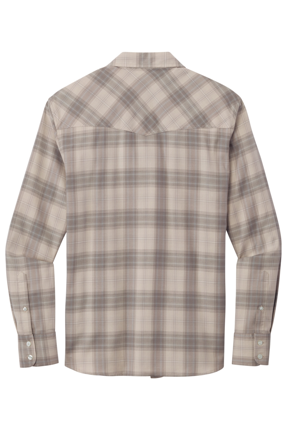 Port Authority Long Sleeve Ombre Plaid Shirt