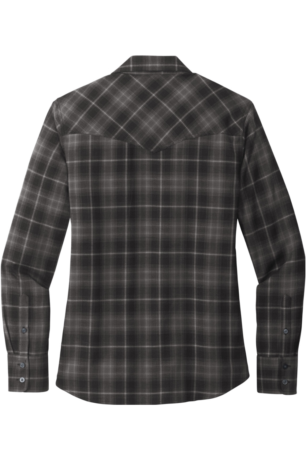 Port Authority Ladies Long Sleeve Ombre Plaid Shirt