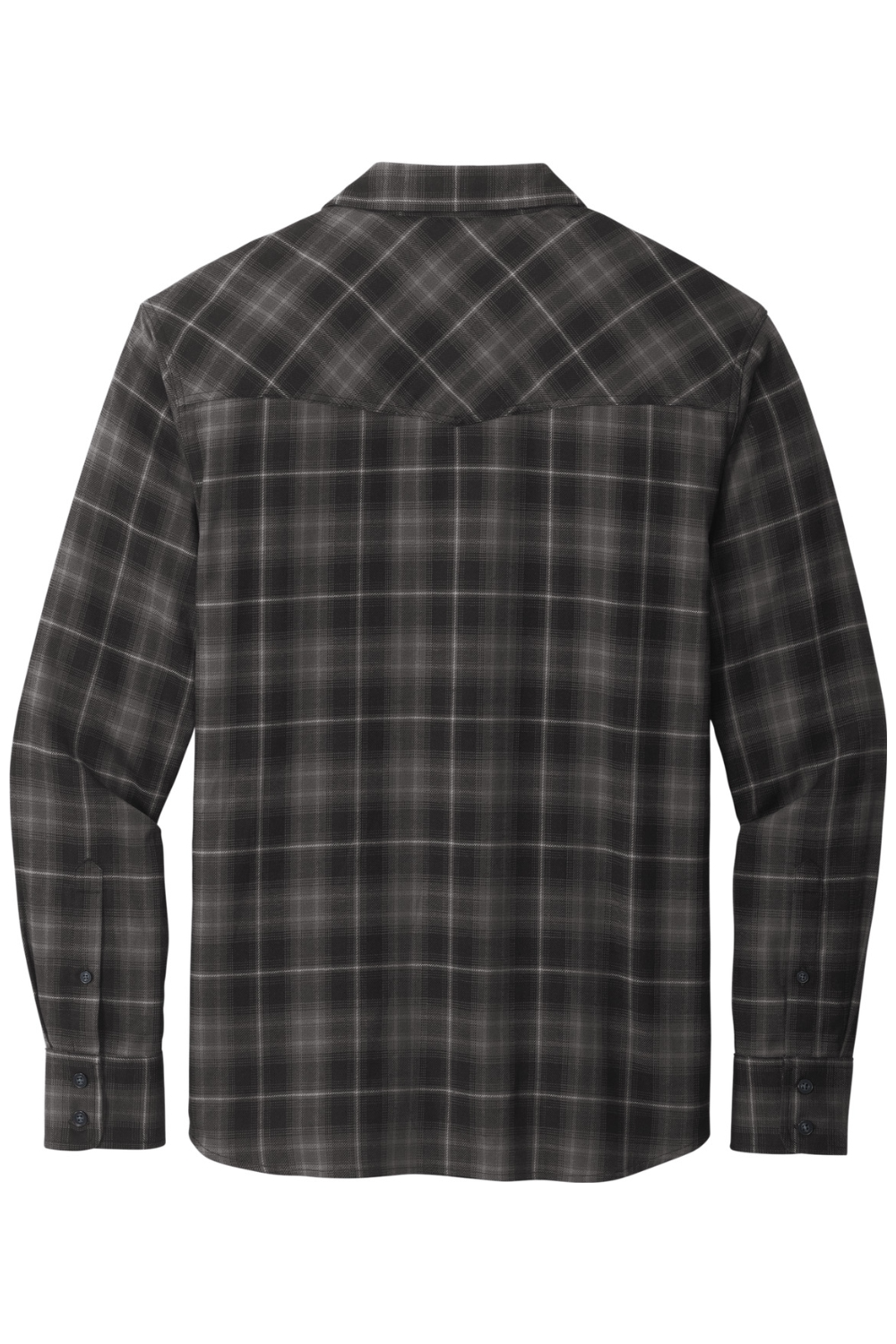 Port Authority Long Sleeve Ombre Plaid Shirt