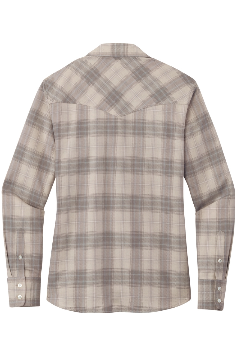 Port Authority Ladies Long Sleeve Ombre Plaid Shirt