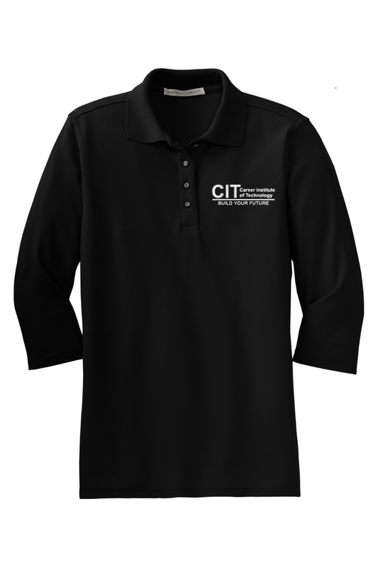Port Authority Women's Silk Touch 3/4-Sleeve Polo