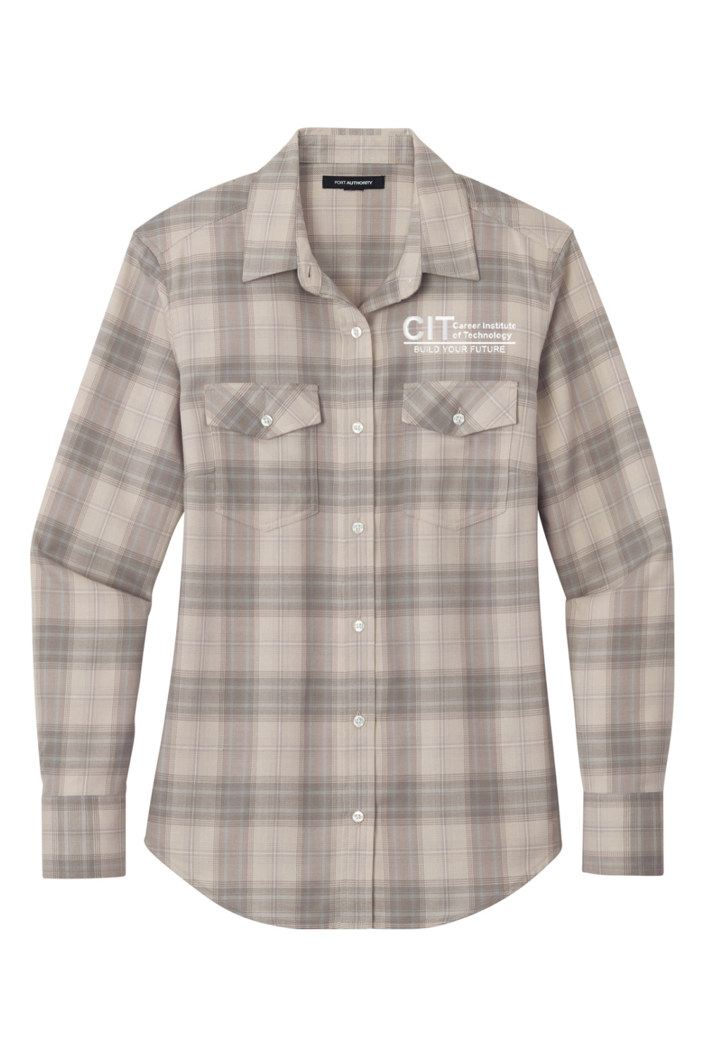 Port Authority Ladies Long Sleeve Ombre Plaid Shirt