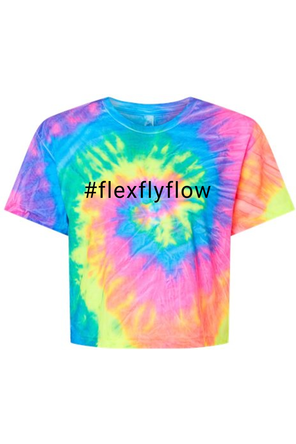Colortone Women's Tie-Dyed Crop T-Shirt
