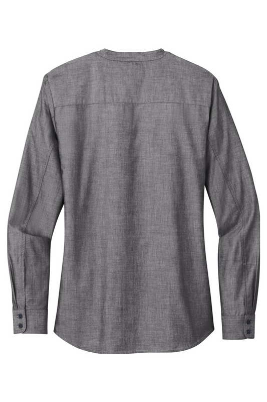 Port Authority Ladies Long Sleeve Chambray Easy Care Shirt