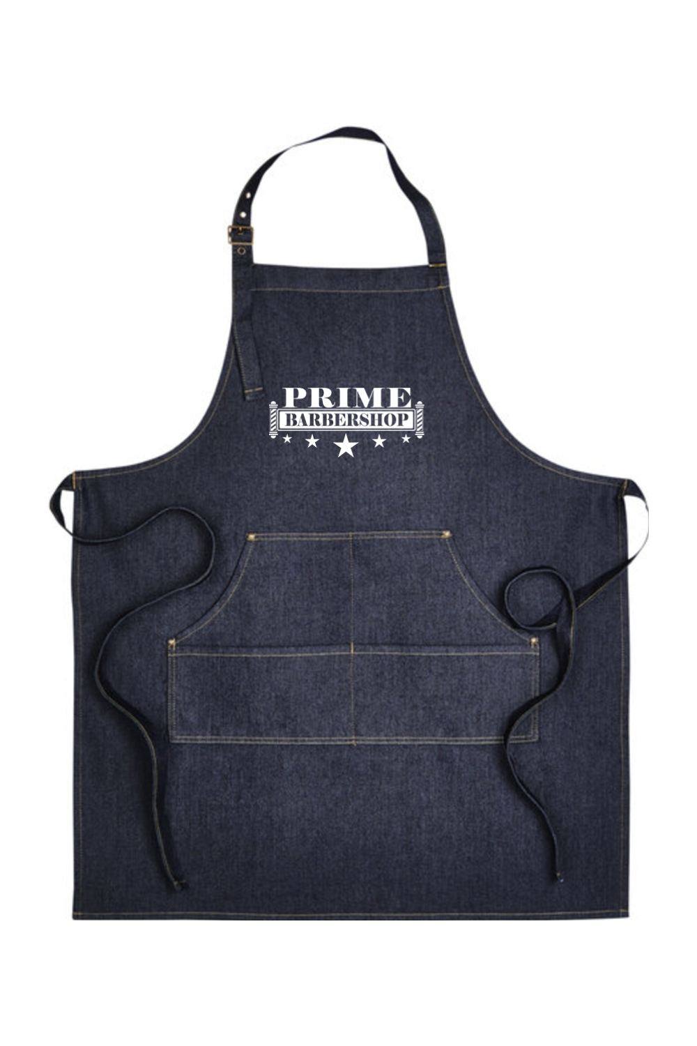 Artisan Collection by Reprime Unisex Jeans Stitch Denim Bib Apron