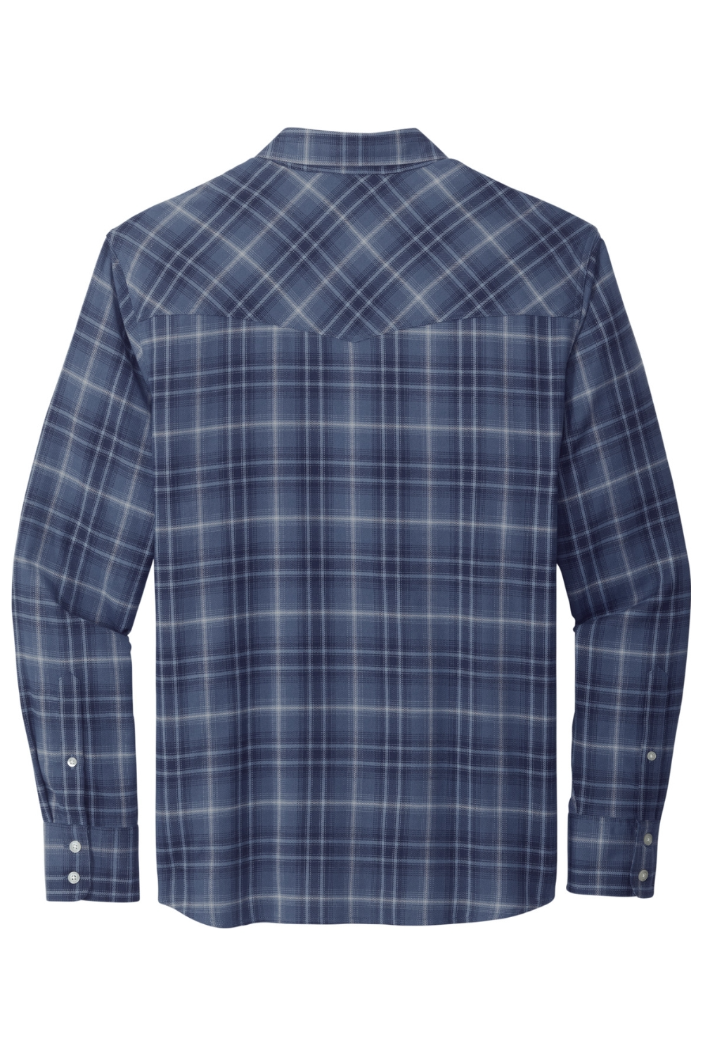 Port Authority Long Sleeve Ombre Plaid Shirt