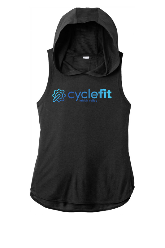Sport-Tek Ladies PosiCharge Tri-Blend Wicking Draft Hoodie Tank