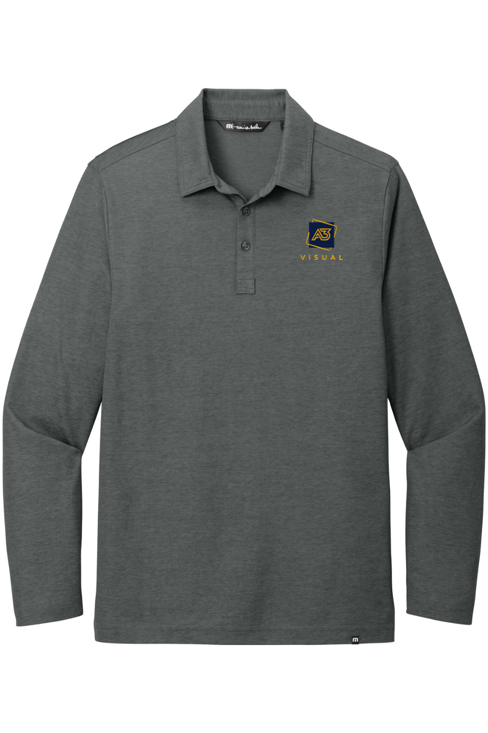 TravisMathew Oceanside Heather Long Sleeve Polo