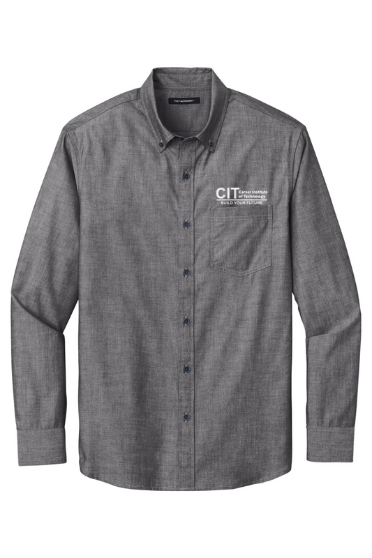 Port Authority Long Sleeve Chambray Easy Care Shirt