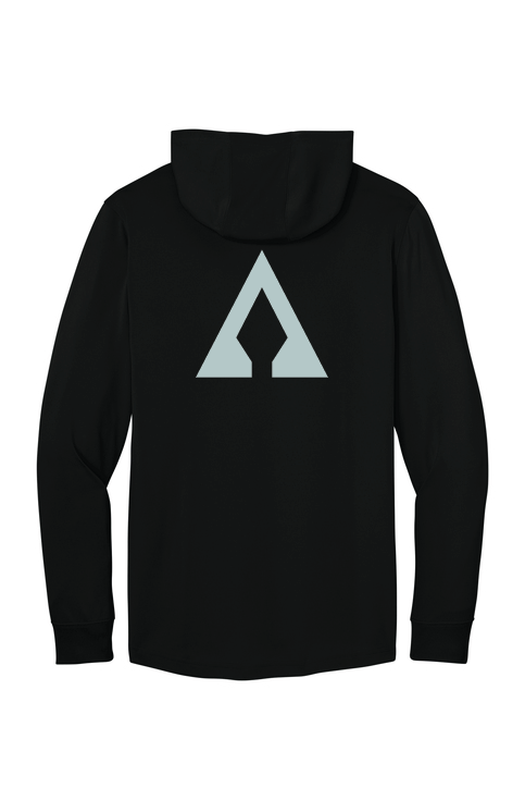 CornerStone Workwear Pro Long Sleeve Hooded Tee - WITH LARGE BACK PRINT