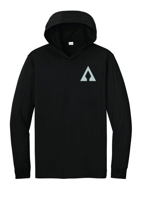 CornerStone Workwear Pro Long Sleeve Hooded Tee - NO BACK PRINT