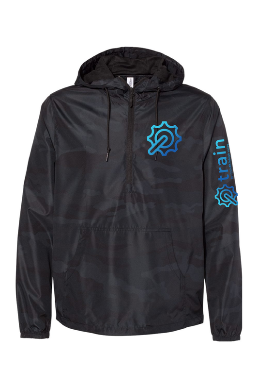 Independent Trading Co. Unisex Lightweight Quarter-Zip Windbreaker Pullover Jacket