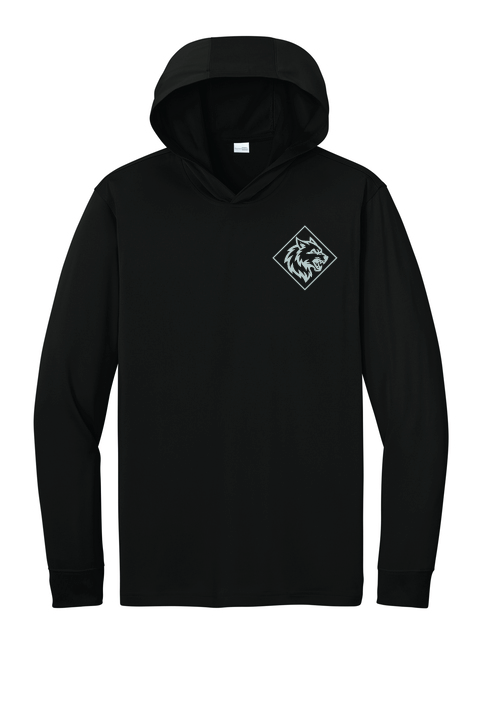 CornerStone Workwear Pro Long Sleeve Hooded Tee - NO BACK PRINT