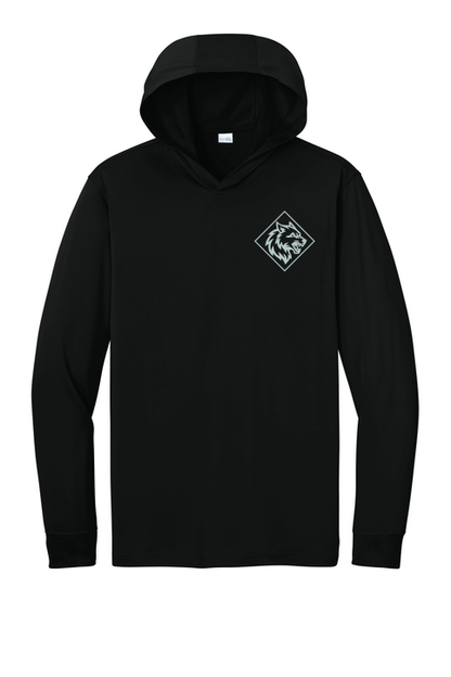 CornerStone Workwear Pro Long Sleeve Hooded Tee - WITH LARGE BACK PRINT