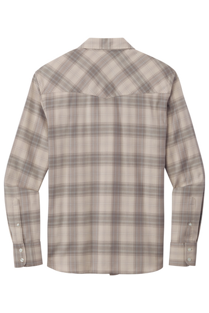 Port Authority Long Sleeve Ombre Plaid Shirt