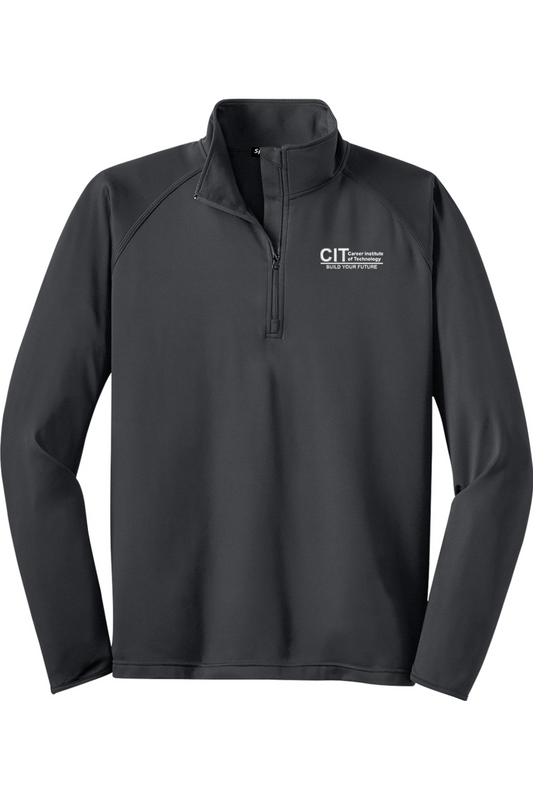 Sport-Tek Tall Sport-Wick Stretch 1/2-Zip Pullover EMBROIDERED