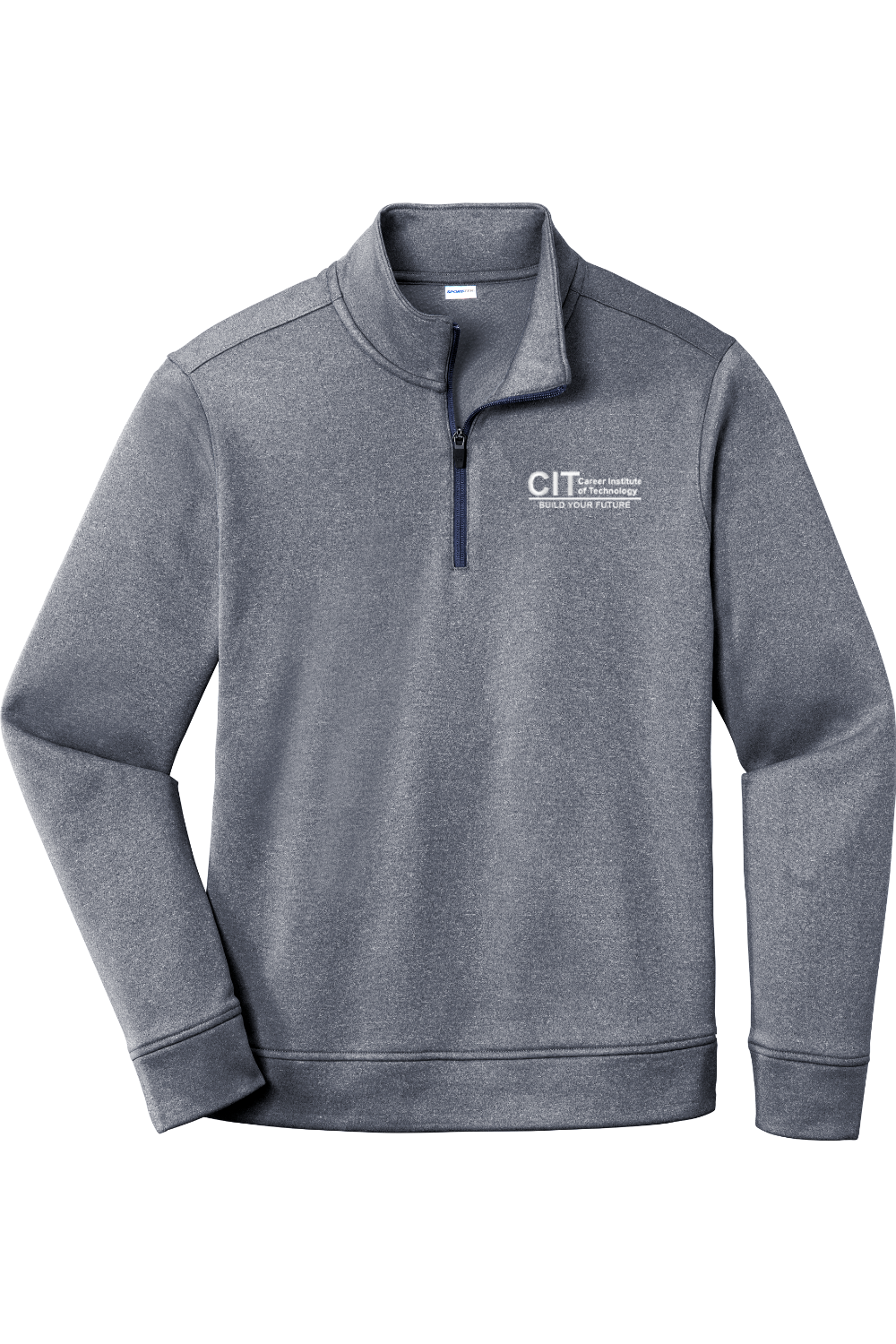 Sport-Tek PosiCharge Sport-Wick Heather Fleece 1/4-Zip Pullover EMBROIDERED