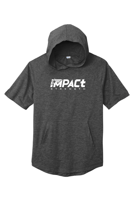 Sport-Tek PosiCharge Tri-Blend Wicking Short Sleeve Hoodie