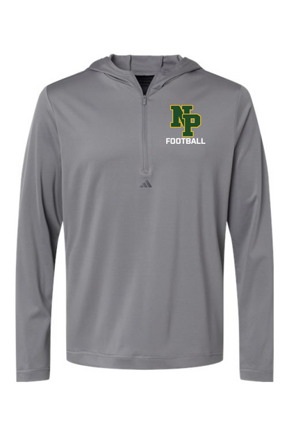 Adidas Lightweight Performance Quarter-Zip Hooded Pullover
