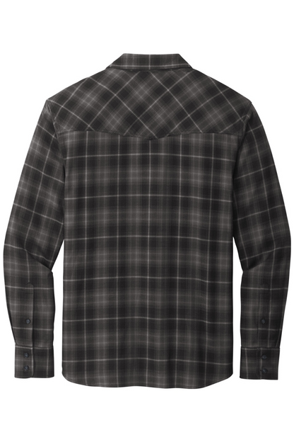 Port Authority Long Sleeve Ombre Plaid Shirt
