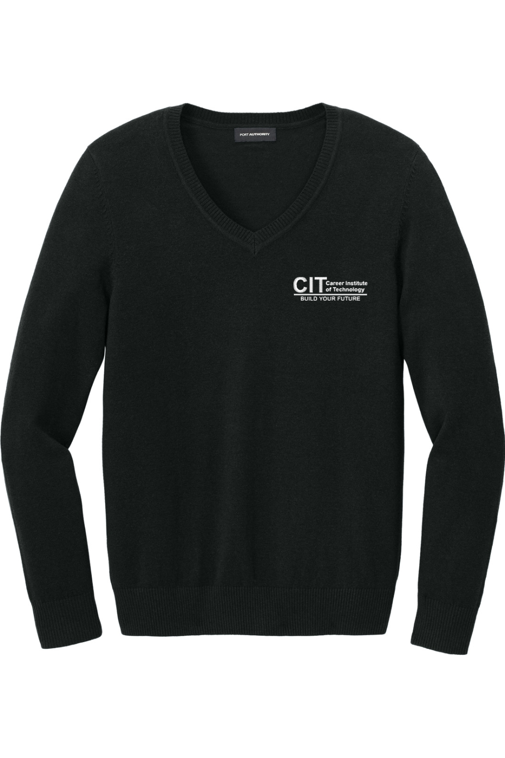 Port Authority Women's Easy Care V-Neck Sweater EMBROIDERED