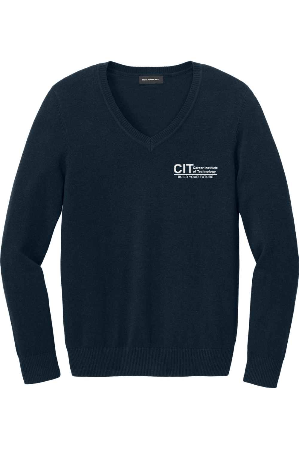 Port Authority Women's Easy Care V-Neck Sweater EMBROIDERED