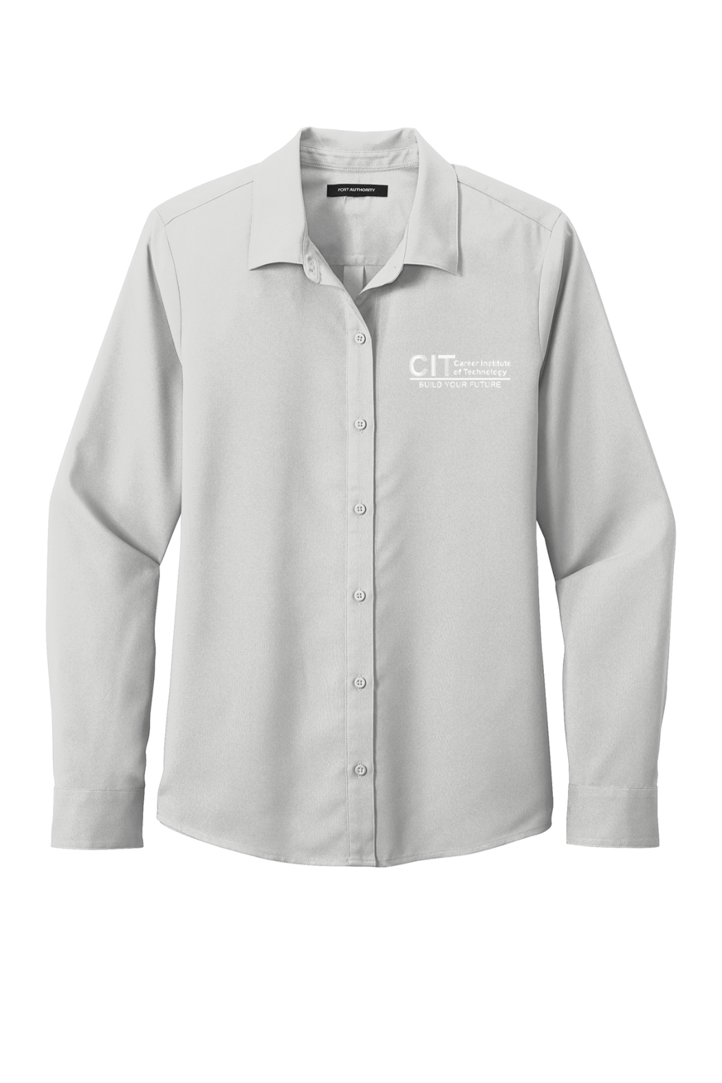 Port Authority Ladies Long Sleeve Performance Staff Shirt EMBROIDERED
