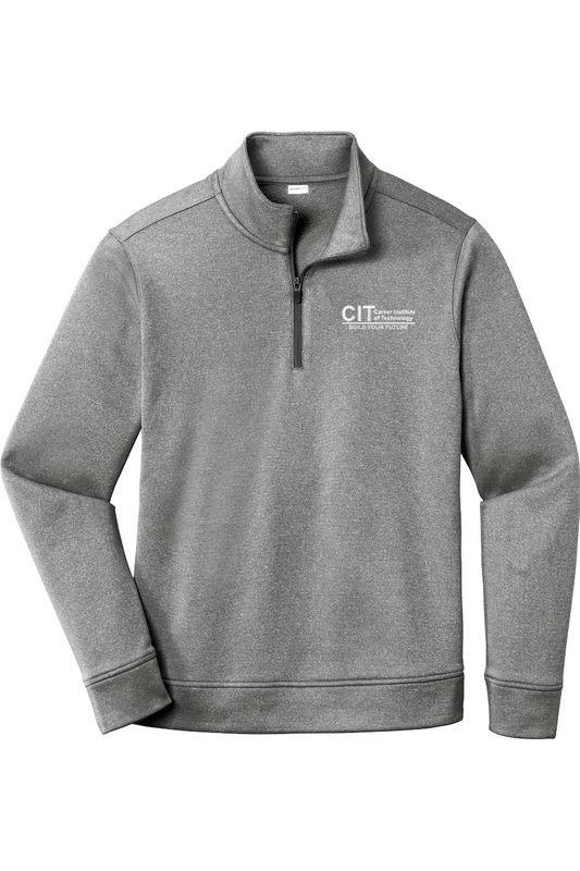 Sport-Tek PosiCharge Sport-Wick Heather Fleece 1/4-Zip Pullover EMBROIDERED