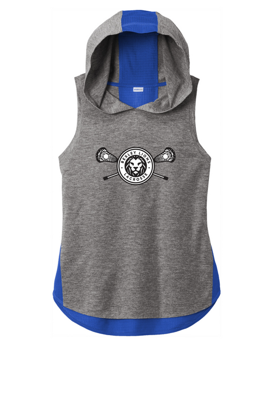 Sport-Tek Ladies PosiCharge Tri-Blend Wicking Draft Hoodie Tank