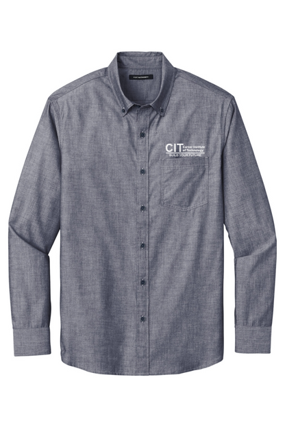 Port Authority Long Sleeve Chambray Easy Care Shirt