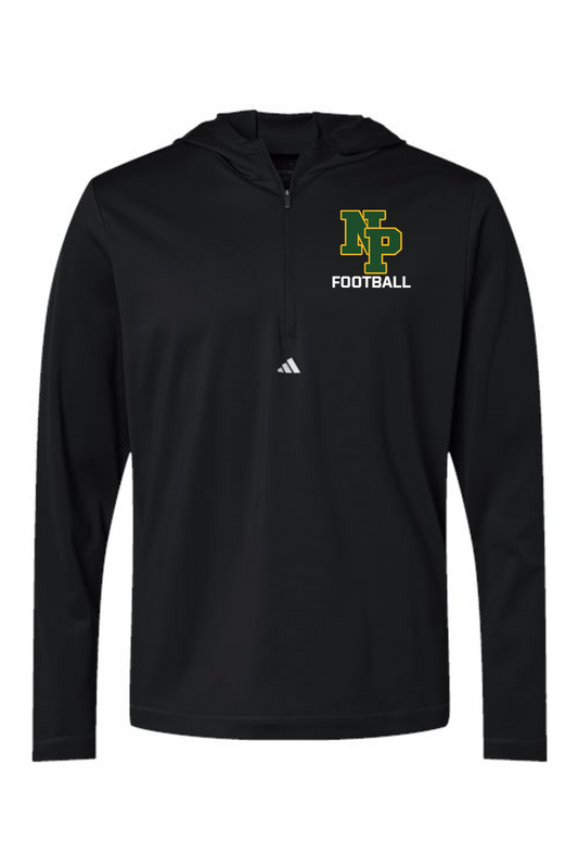 Adidas Lightweight Performance Quarter-Zip Hooded Pullover