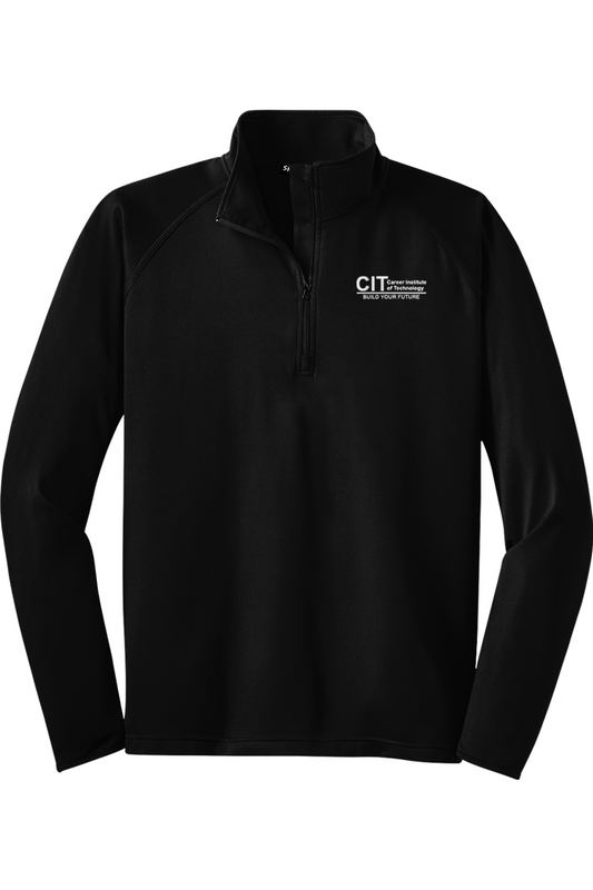 Sport-Tek Tall Sport-Wick Stretch 1/2-Zip Pullover EMBROIDERED