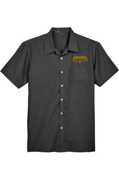 Harriton Men's Barbados Textured Camp Shirt