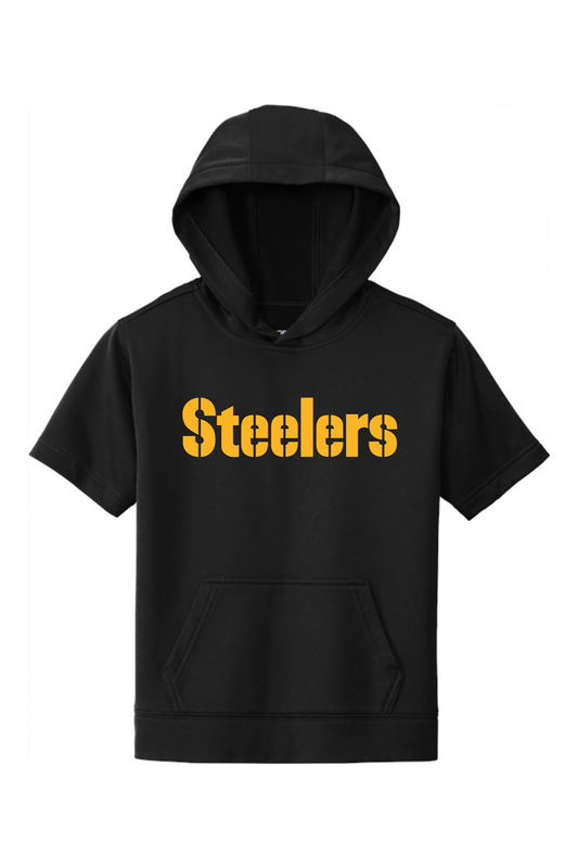 Sport-Tek Youth Sport-Wick Fleece Short Sleeve Hooded Pullover