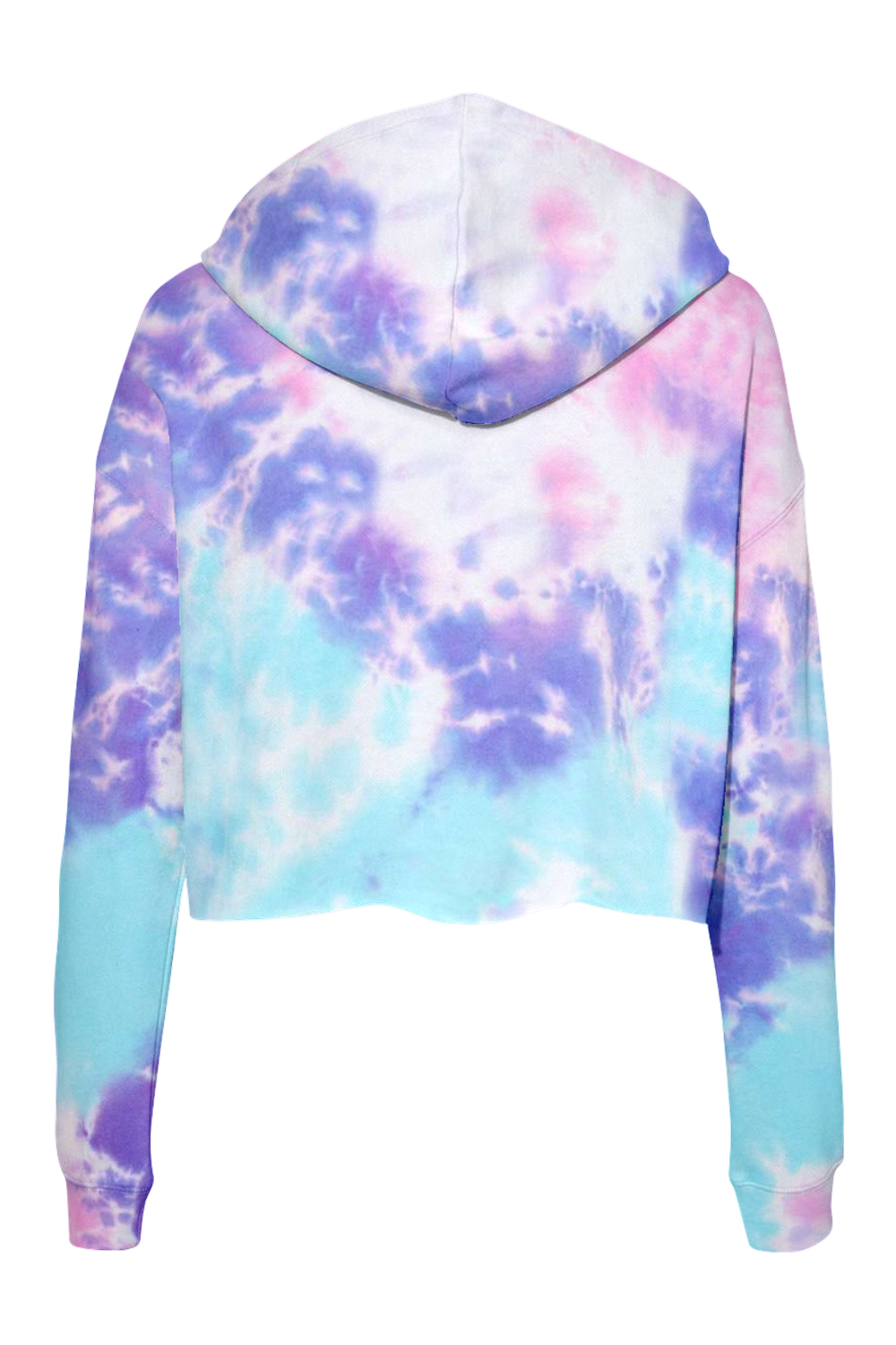 Colortone Tie Dye Cropped Hooded Sweatshirt