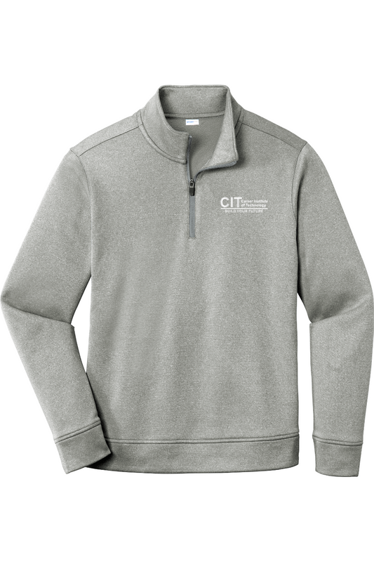 Sport-Tek PosiCharge Sport-Wick Heather Fleece 1/4-Zip Pullover EMBROIDERED