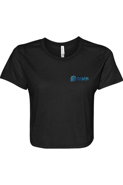 Brooks Bella + Canvas Women’s Flowy Crop Tee