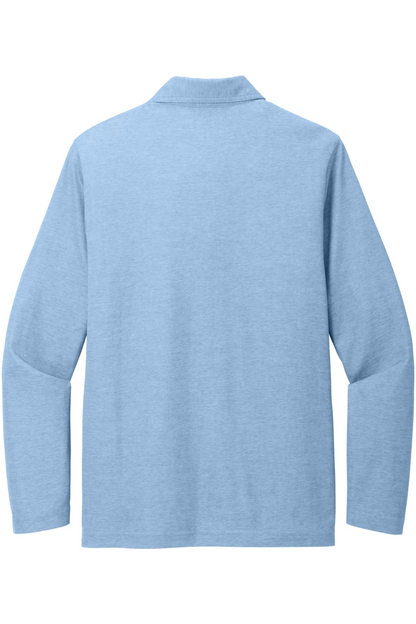 TravisMathew Oceanside Heather Long Sleeve Polo