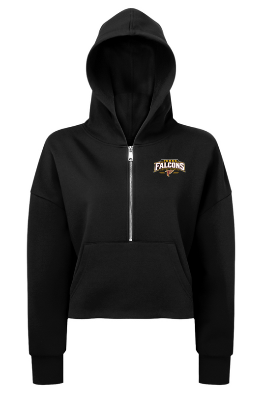 TriDri Ladies' Alice Half-Zip Hooded Sweatshirt