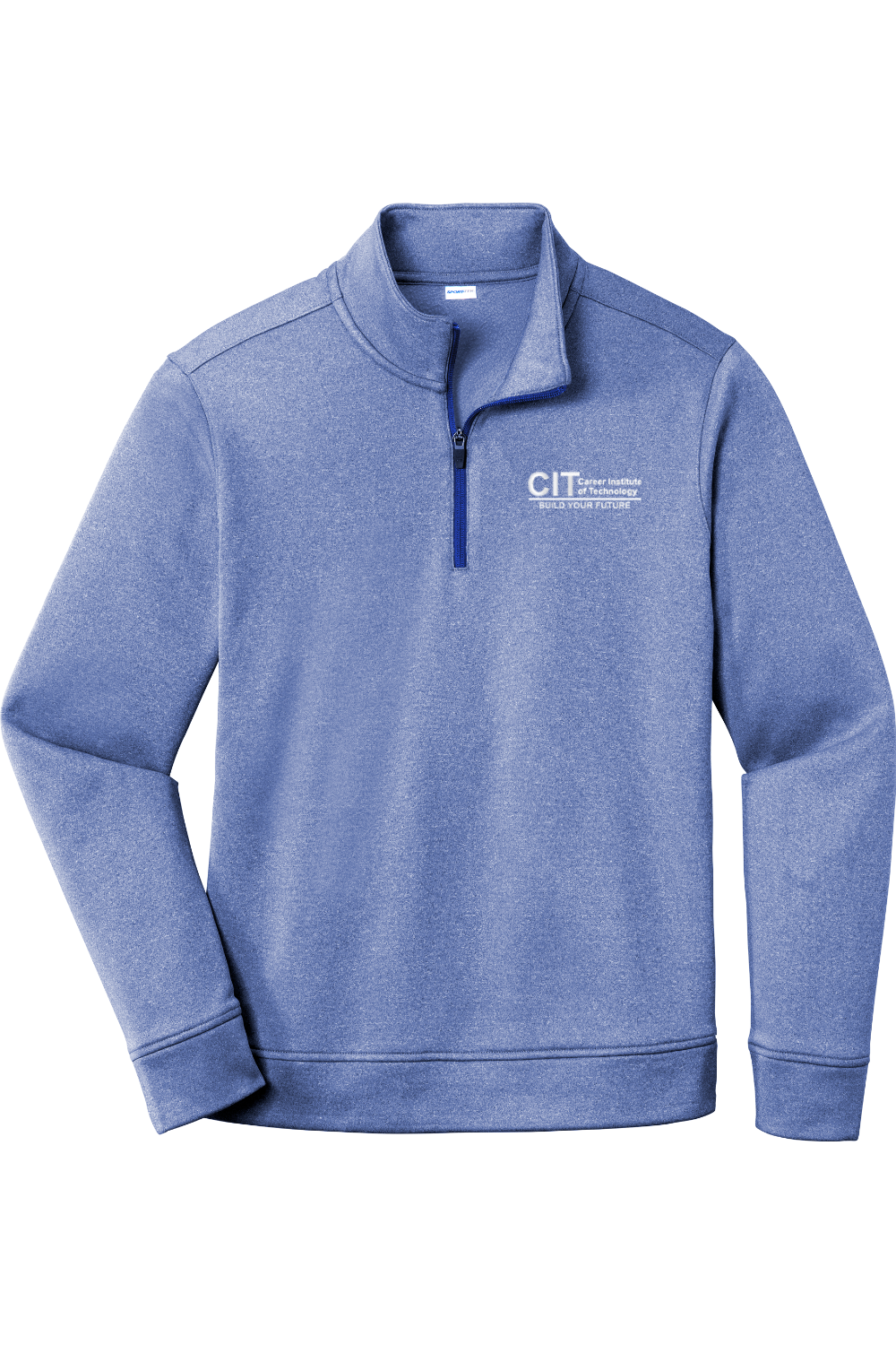 Sport-Tek PosiCharge Sport-Wick Heather Fleece 1/4-Zip Pullover EMBROIDERED