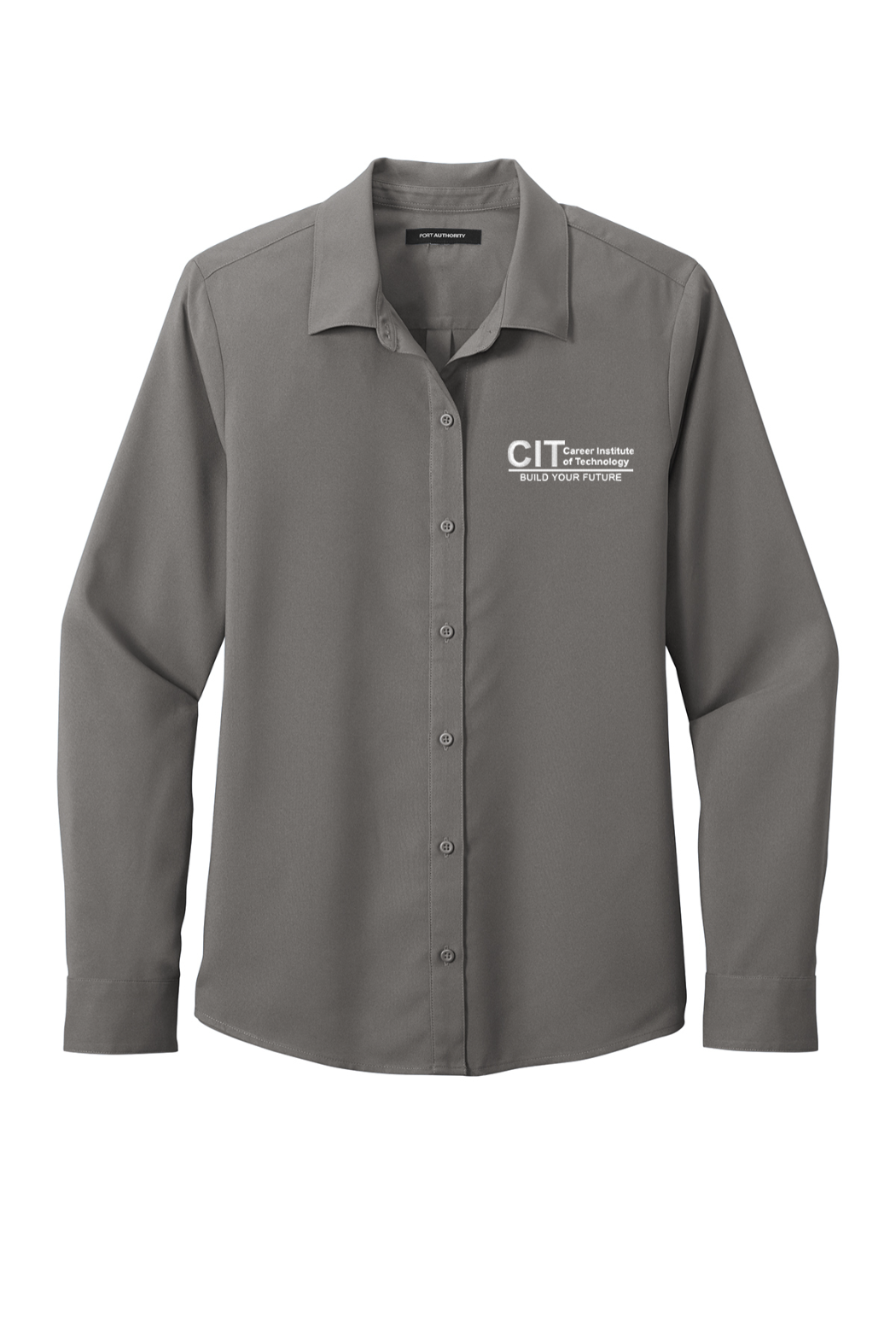 Port Authority Ladies Long Sleeve Performance Staff Shirt EMBROIDERED
