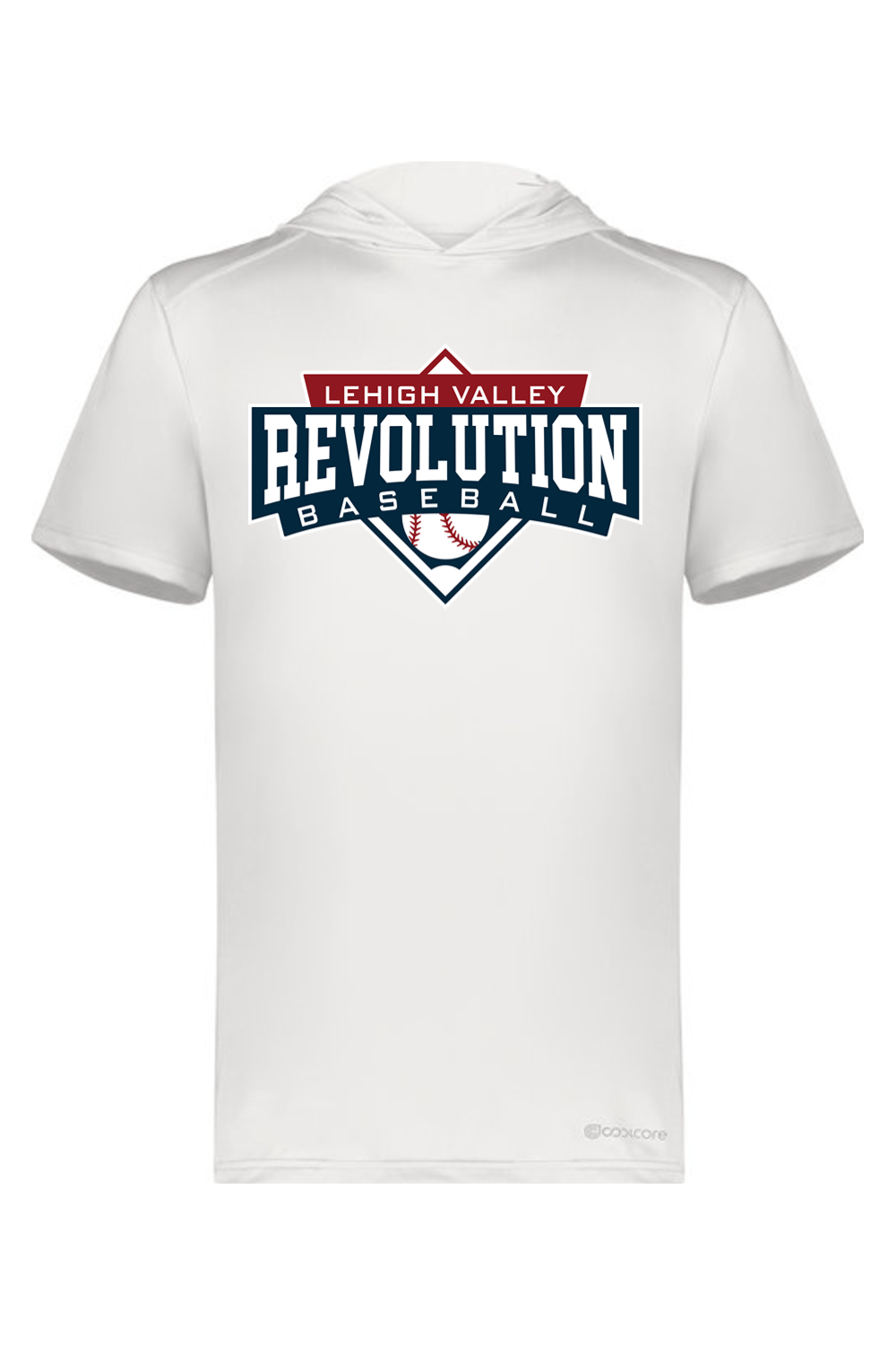 Holloway Adult Short Sleeve Hoodie Powered by Coolcore