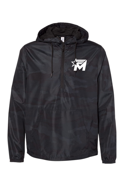 Independent Trading Co. Unisex Lightweight Quarter-Zip Windbreaker Pullover Jacket