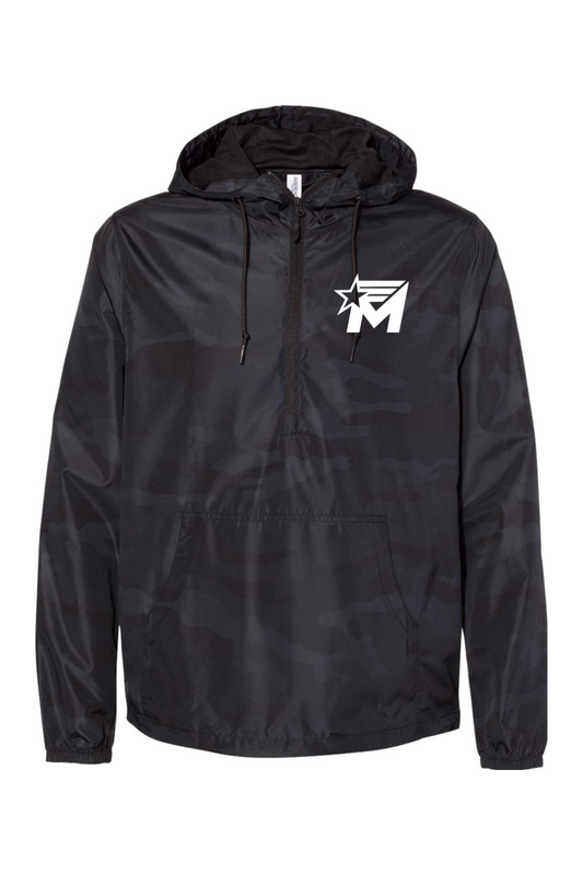 Independent Trading Co. Unisex Lightweight Quarter-Zip Windbreaker Pullover Jacket