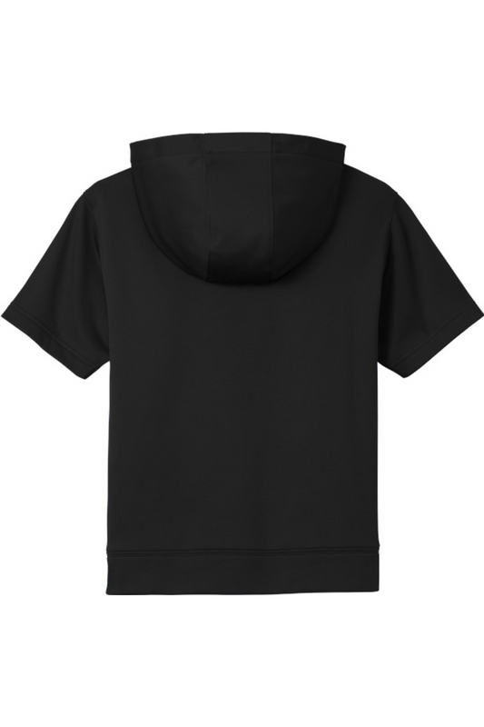 Sport-Tek Youth Sport-Wick Fleece Short Sleeve Hooded Pullover